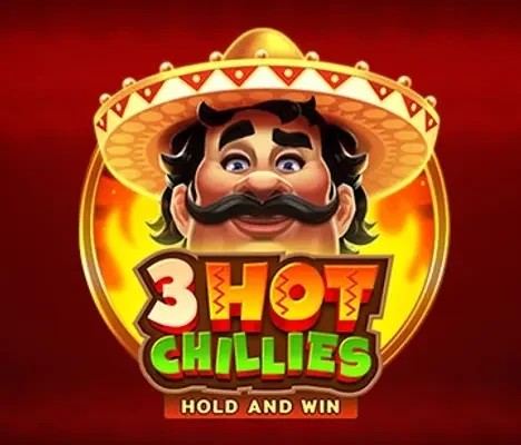 3 Hot Chillies slot logo by 3 Oaks Gaming at Shelbyspin