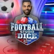 Football Studio Dice slot logo by Evolution at Shelbyspin