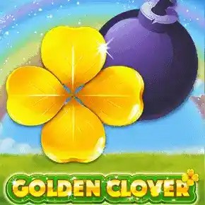 Golden Clover by Onlyplay, showcased at shelbyspincasino.net – game logo